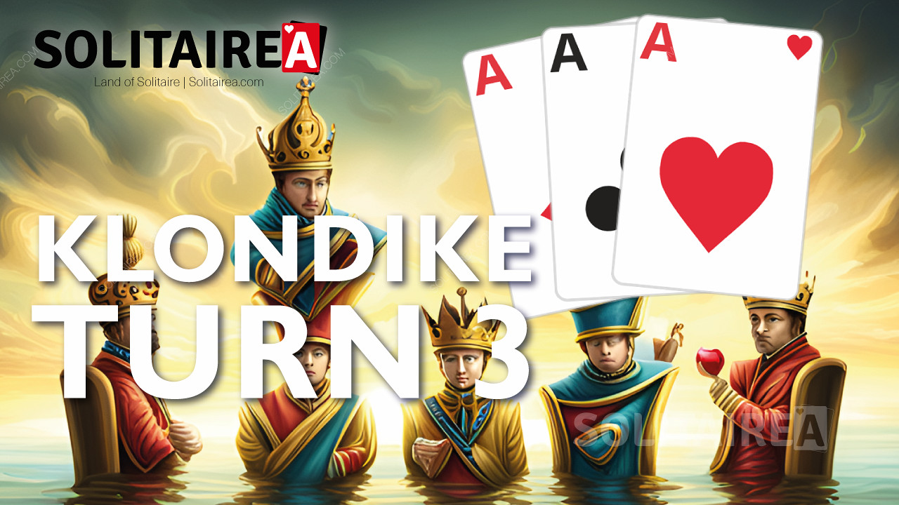 玩Klondike Turn 3纸牌游戏，将难度和乐趣最大化。